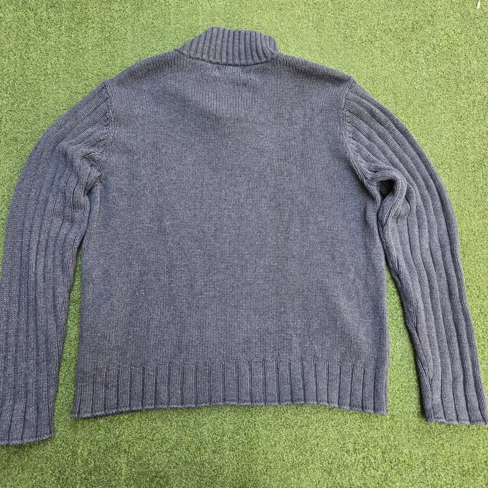 Ralph Lauren Polo jeans company Sweater Men's XL gray 1/4 Zip Long Sleeve